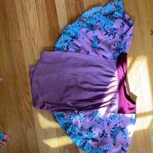 Small Baea blouse, open floral sleeves